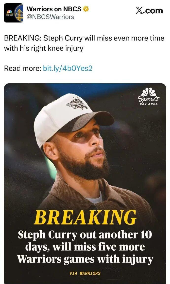 九游app-库里赛季报销？可能……